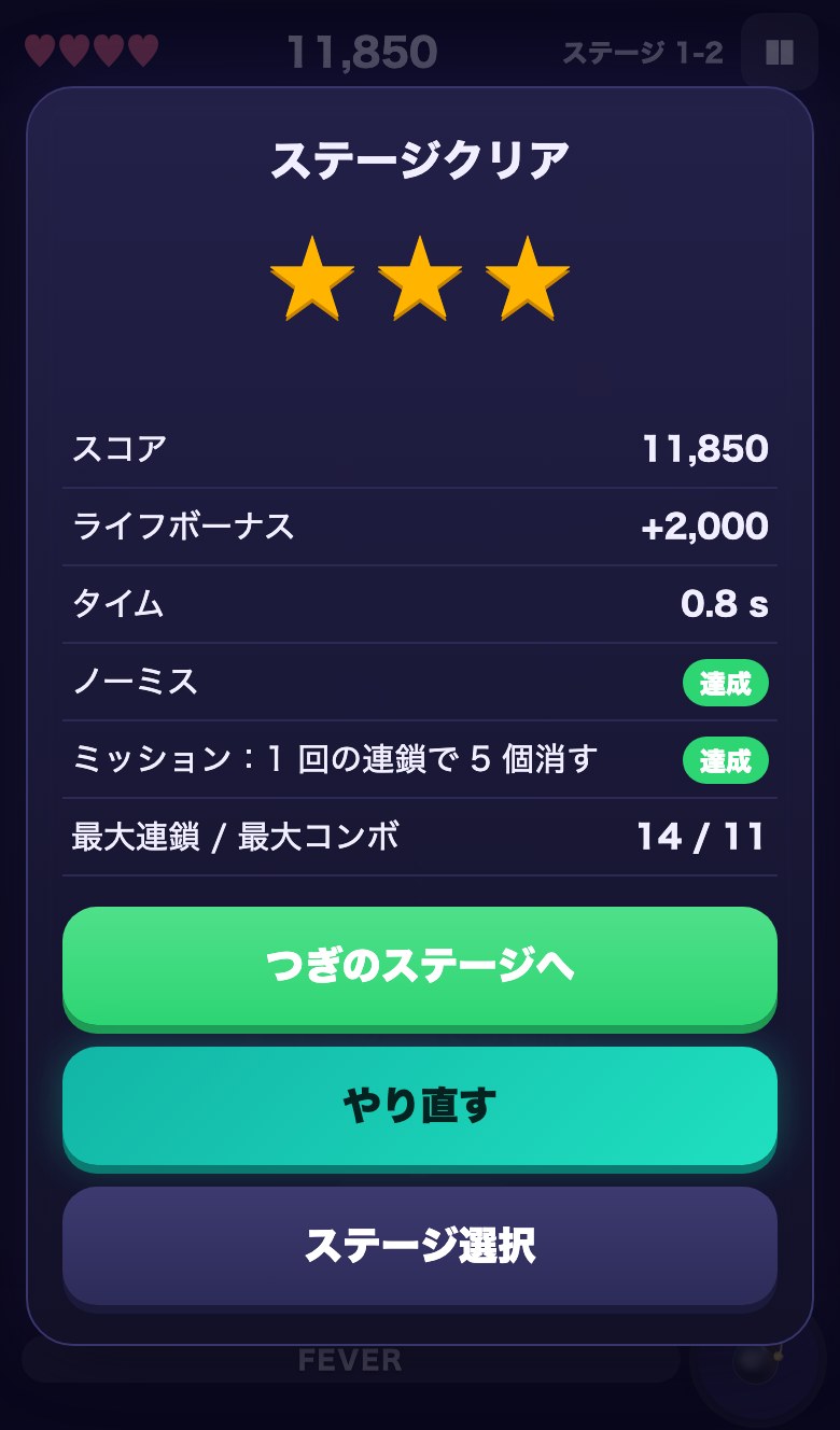 結果画面